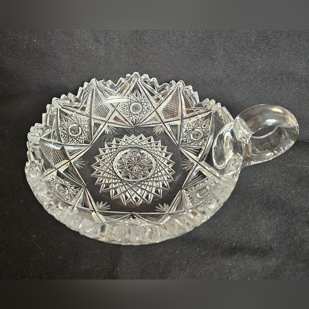 American Brilliant Cut Glass Dish